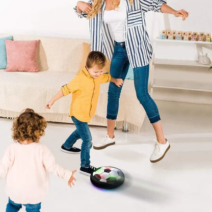 LED Hover Soccer Ball - Air Power Training Ball Playing Football Indoor Outdoor Game - Birthday Gifts for Kids - Soccer
