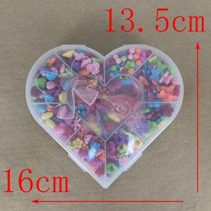 Children Girls Toys 3 ~ 12 Years Old Girl Child Beaded Handmade Toy Suit Birthday Gift Presents Princess Party Hot Sale 2021