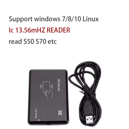 Smart RFID Card Reader 125KHz 13.56MHz ID IC Dual Frequency Nfc Card Encrypted Programmer Reader With USB Interface