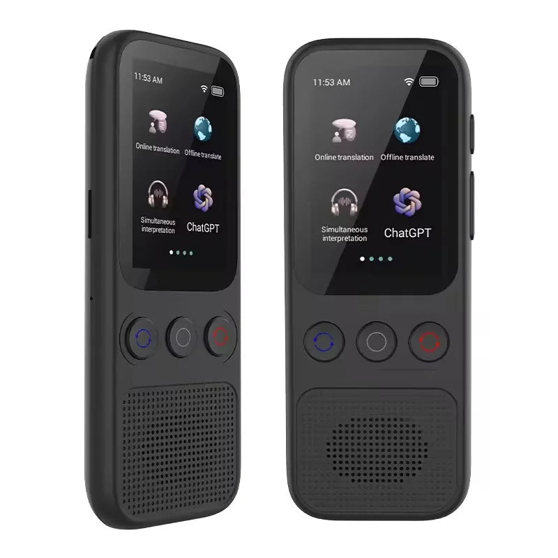 S80 AI Translator Device Supports 138 Languages Intelligent Translator ChatGPT Real-time Voice Recording Text Translate Machine