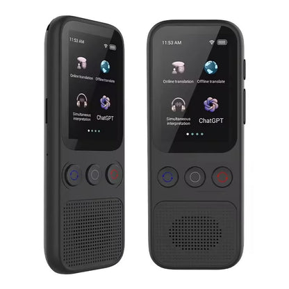 S80 AI Translator Device Supports 138 Languages Intelligent Translator ChatGPT Real-time Voice Recording Text Translate Machine