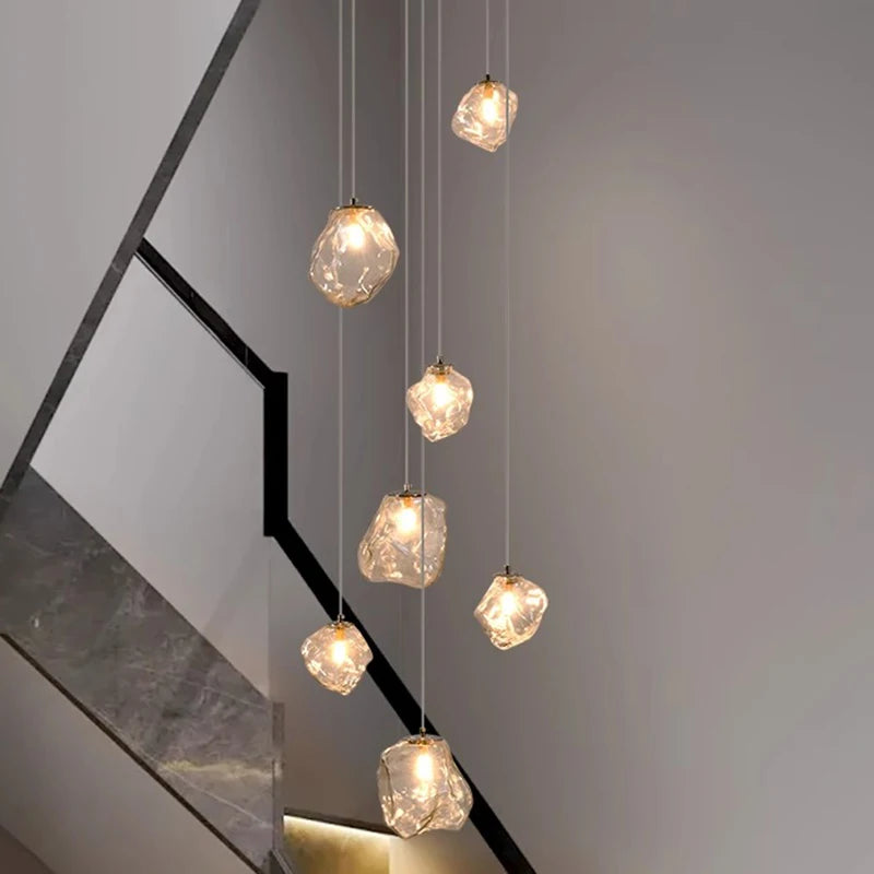 Modern home decor led lights pendant light lamps forstaircase Chandeliers for living room hanging light indoor lighting