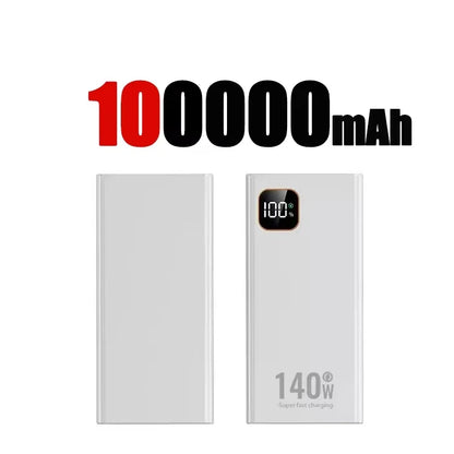 Lenovo 140W Ultra Capacity 500000mAh Super Fast Charging Portable Charger Power Bank For IPhone Samsung 2027