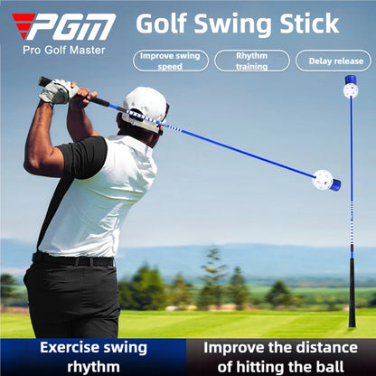 PGM Golf Loud Swing Stick Trainer Increase Swing Speed Delay Off Stick Training Simulator HGB024