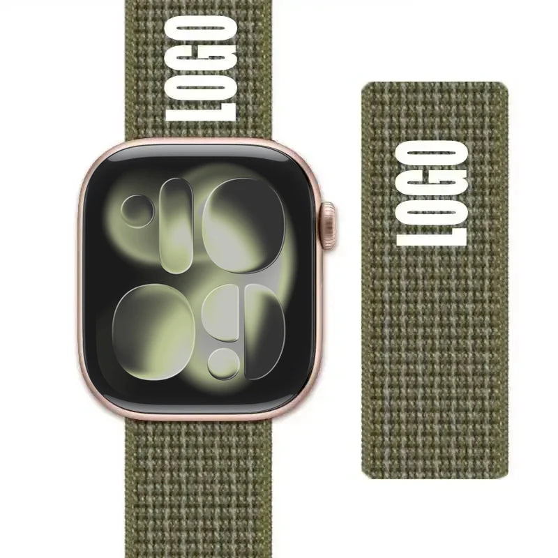 Nylon Loop for Apple Watch Band S11 46mm 40mm 44mm 45mm 42mm 41mm 49mm Smart Belt Bracelet for IWatch 11/10/9/8/7/6/SE/5/4 Strap