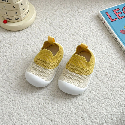 Baby Shoes Anti-Slip Breathable Infant Crib Floor Socks with Rubber