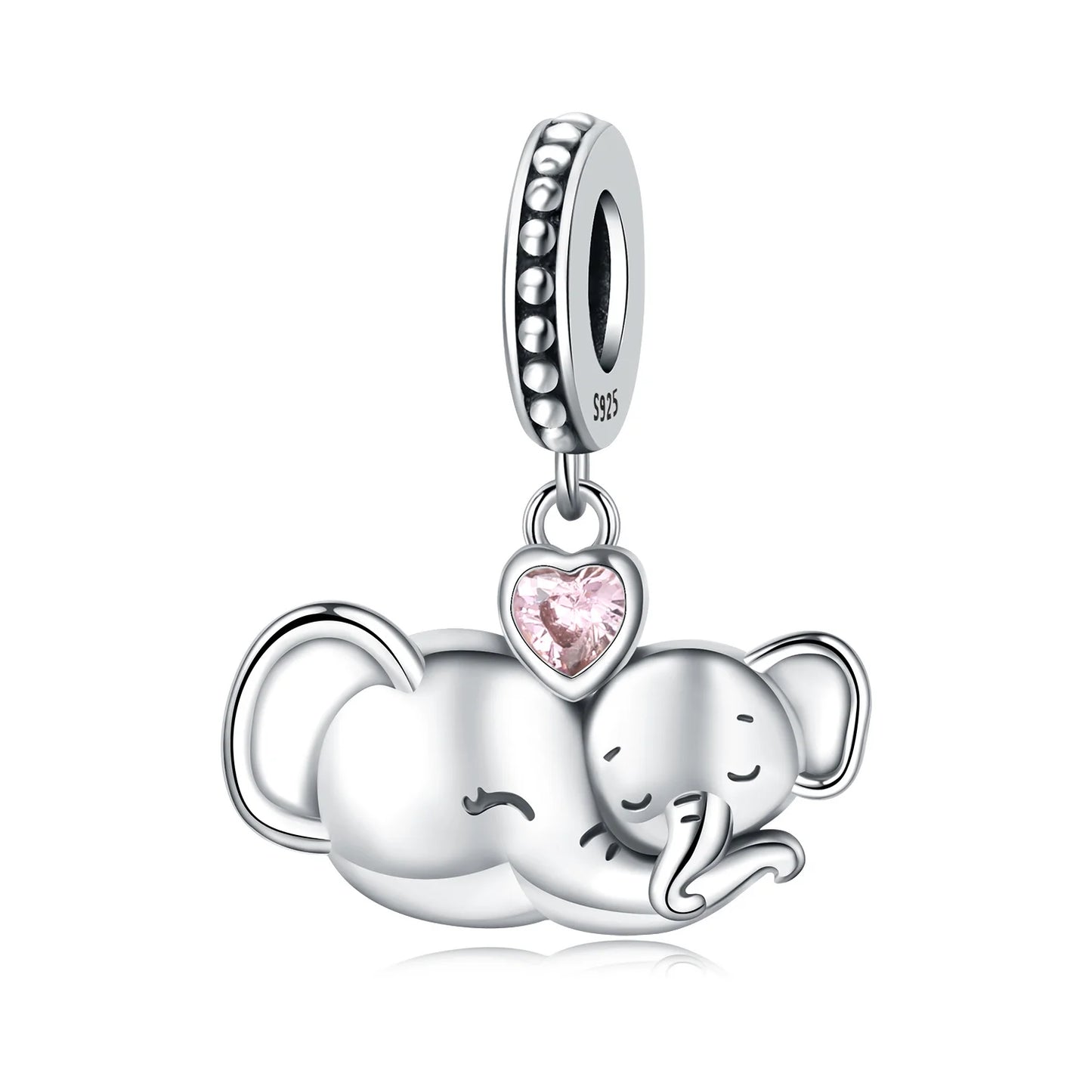 Hot Sale 925 Sterling Silver Dog Cat Cute Pet Animals Pendant Birthday Party Gift for Women Bangle Bracelet Necklace DIY Jewelry
