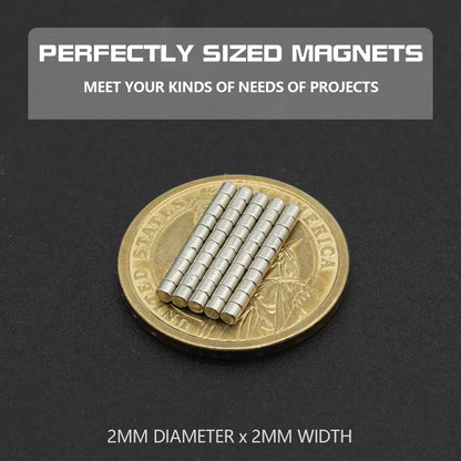 Super Powerful round Neodymium Magnet NdFeB N35 Strong Permanent Magnetic Imans for Refrigerator Various Sizes 2x2/4x2/5x1/6x2/8