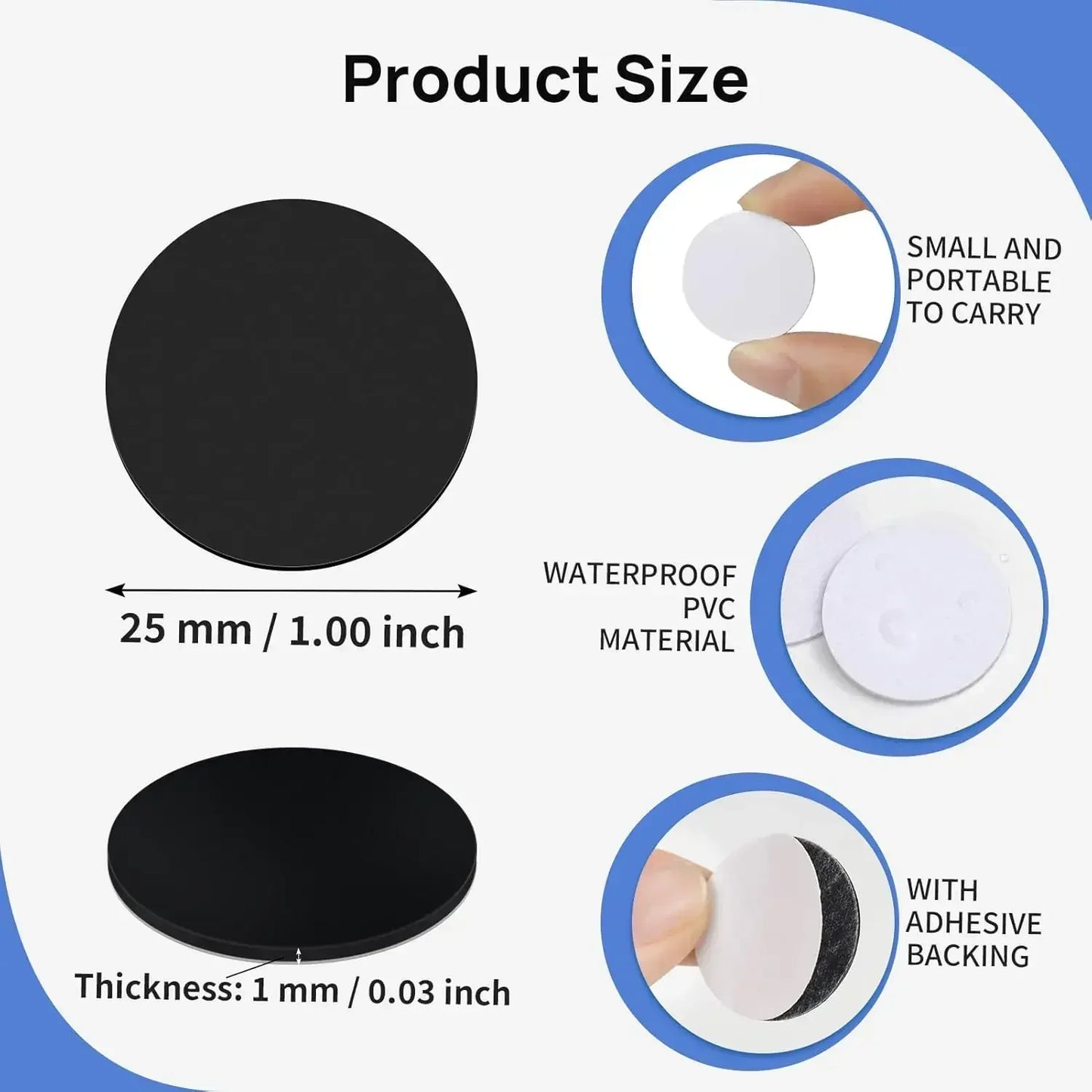 Ntag 215 NFC Phone Available RFID Tags Stickers Adhesive Label NFC Ntag215 Self-adhesive Tag 13.56MHz ISO14443A Sticker