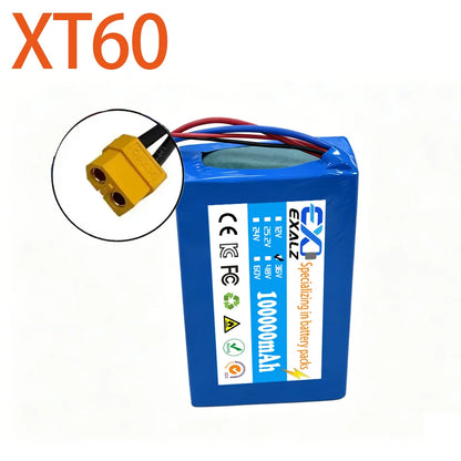 36V Hoverboard Scooter Battery 10S2P 100Ah 18650 Rechargeable Lithium Pack for Skateboard Ultra Thin BMS XT60 Plug