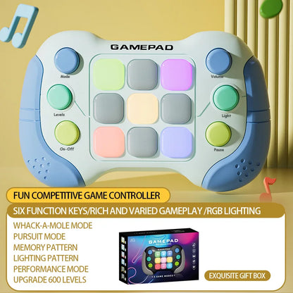 Electronic Pop Quick Push Gamepad Consoles Toys Chases RGB Light Fun Anti Stress Relief Game Machine Toy Gifts For Kids Adults