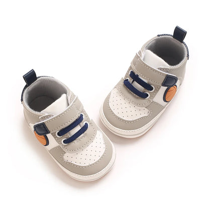Fashionable Korean Version Men's And Women's Sports Shoes Indoor Soft Rubber Sole Anti Slip Front Shoes 0-18M Baby Shoes