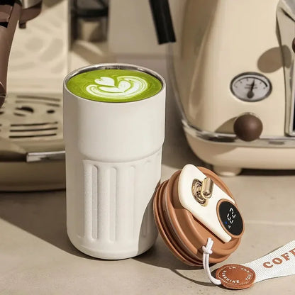 450ML Stainless Steel Thermo Water Bottle LED Temperature Display Coffee Cup Keep Cold and Heat Thermal Mug Travel Vacuum Flask