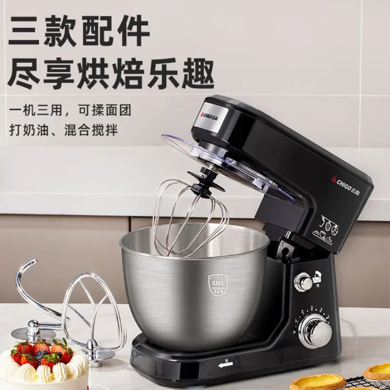 Kitchen machine, household dough mixer, noodle mixer, multi-functional egg beater, fully automatic food processor