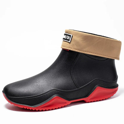 2026 new Low-cylinder Rain Shoes for Men and Women: Outdoor Fishing Waterproof Shoes, Stylish Style for Outdoor Wear, Rain Boots