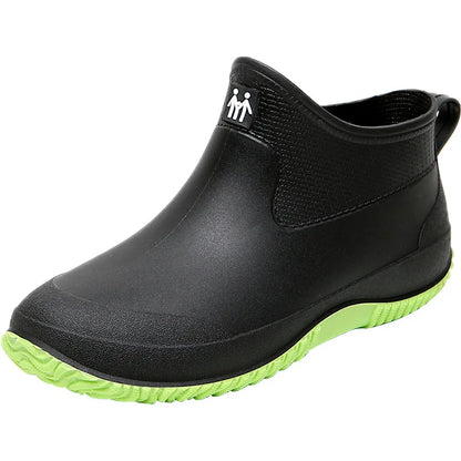 Women's Ankle Rain Boots Summer Wear-resistant Anti-Slip Couple Men And Women Short Rubber Boots Suitable For Outdoor Camp