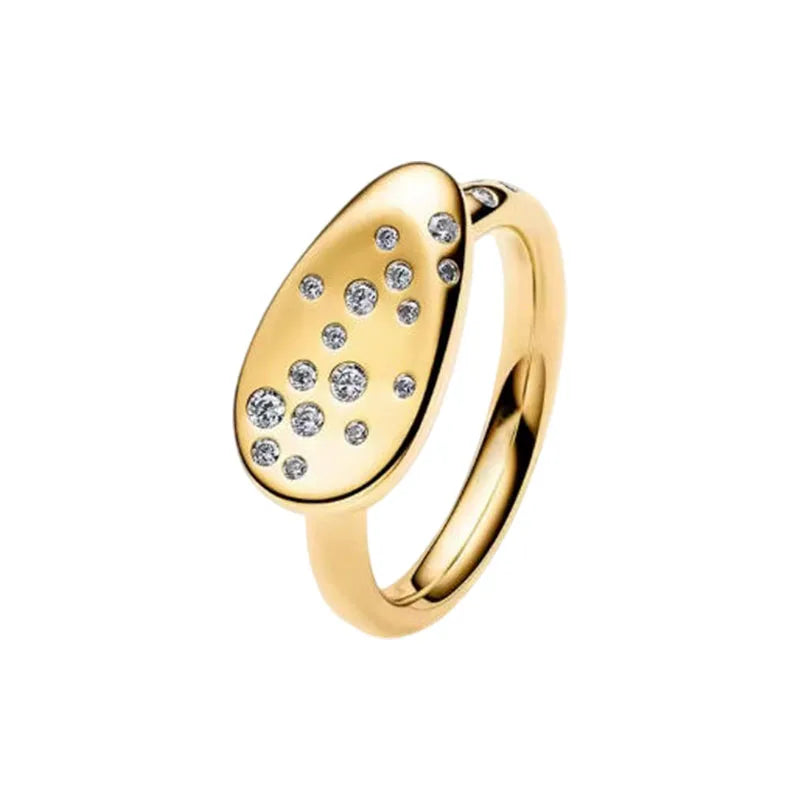 2026 Summer New 925 Silver Ocean Wave Ring Flower Love Women's Ring Fashion DIY Jewelry Gift