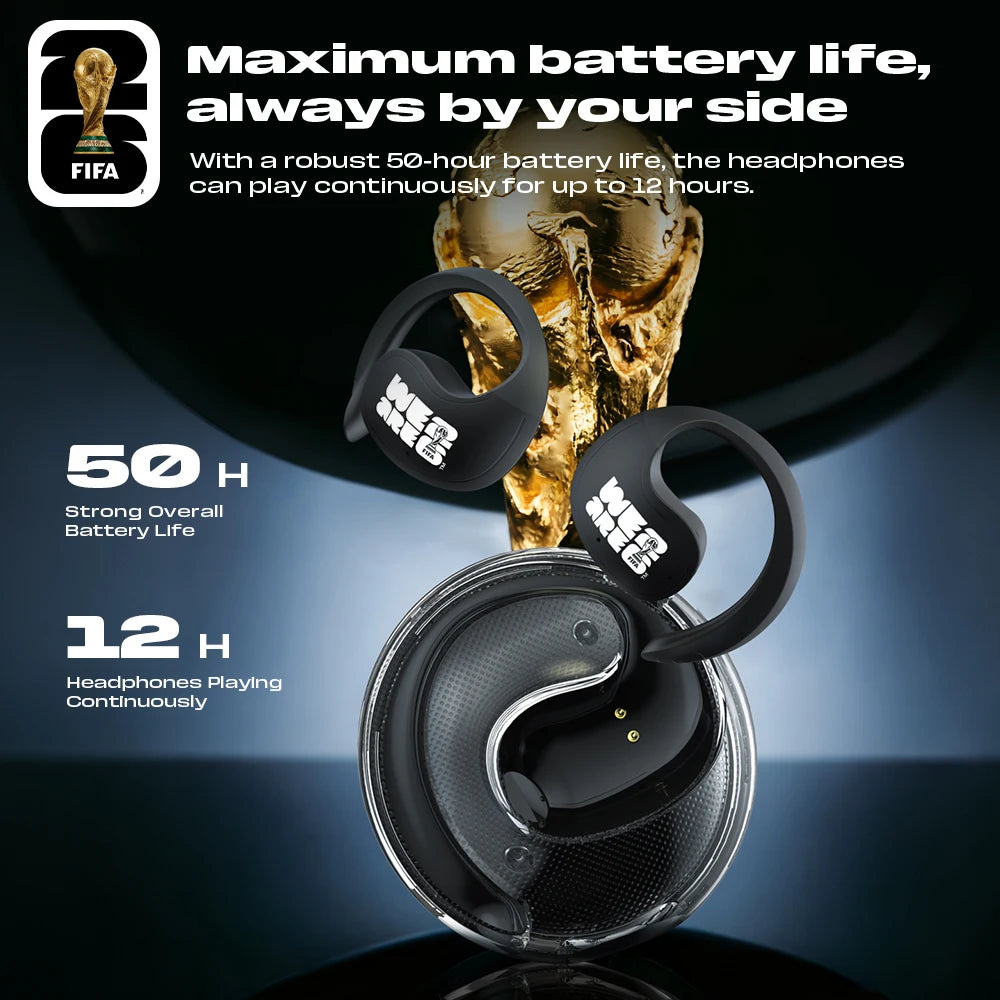 FIFA-F26E02 AI Translator Earbuds 138 Languages Real Time Two Way Translation Bluetooth 6.0 TWS Wireless Earbuds ENC Noise Cancelling 45H Battery 28ms Low Latency Gaming Headphones for Travel Business
