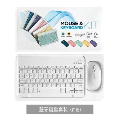 NEW Wireless Keyboard Mobile Phone Tablet Computer Bluetooth Keyboard Mouse 1Set