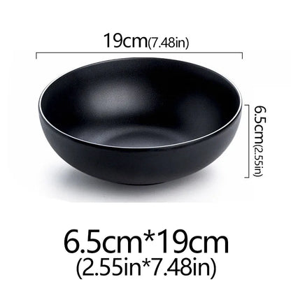 Frosted Melamine Ramen Bowl Imitation Porcelain Large Noodle High Temperature Resistance Bowl Salad Soup Bowl Fast FoodTableware
