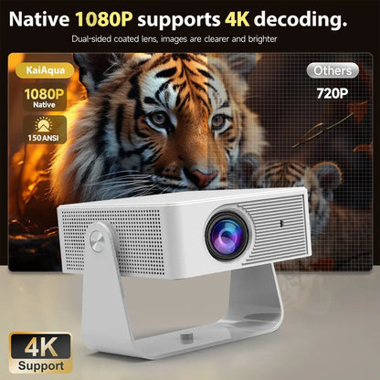 New X3 Ultra HD 4k Mini Projector With Native 1080P Home Theater Smart Android TV Daylight Beam Projectors 5G WIFI New Projecto