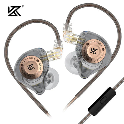 KZ EDX PRO X Dynamic Drive Earphone HIFI Bass Earbud DJ Sport Music Cancelling Headsets