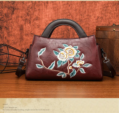 Luxury Designer Handbag Women Embroidered Shoulder Bag High-quality PU Diagonal Cross Bag Holiday Gift Office Handbag Handtasche