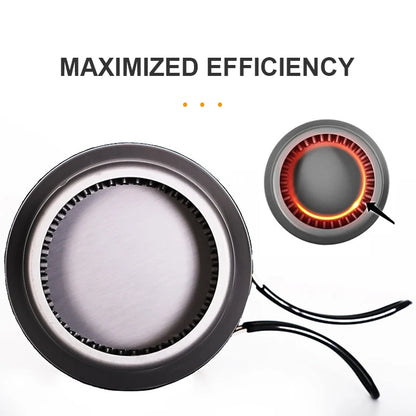 Camping Cooking Set Stove Pot Pan Cookware Outdoor Propane Cooking Gear System with Heat Exchanger Portable Picnic Supplies