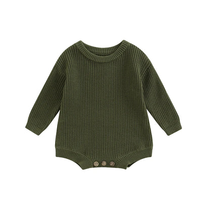 0-2Y Knitting Newborn Baby Girl Boy Spring Autumn Clothes Cute Long Sleeve Sweater Romper Jumpsuit Casual New born Outfits