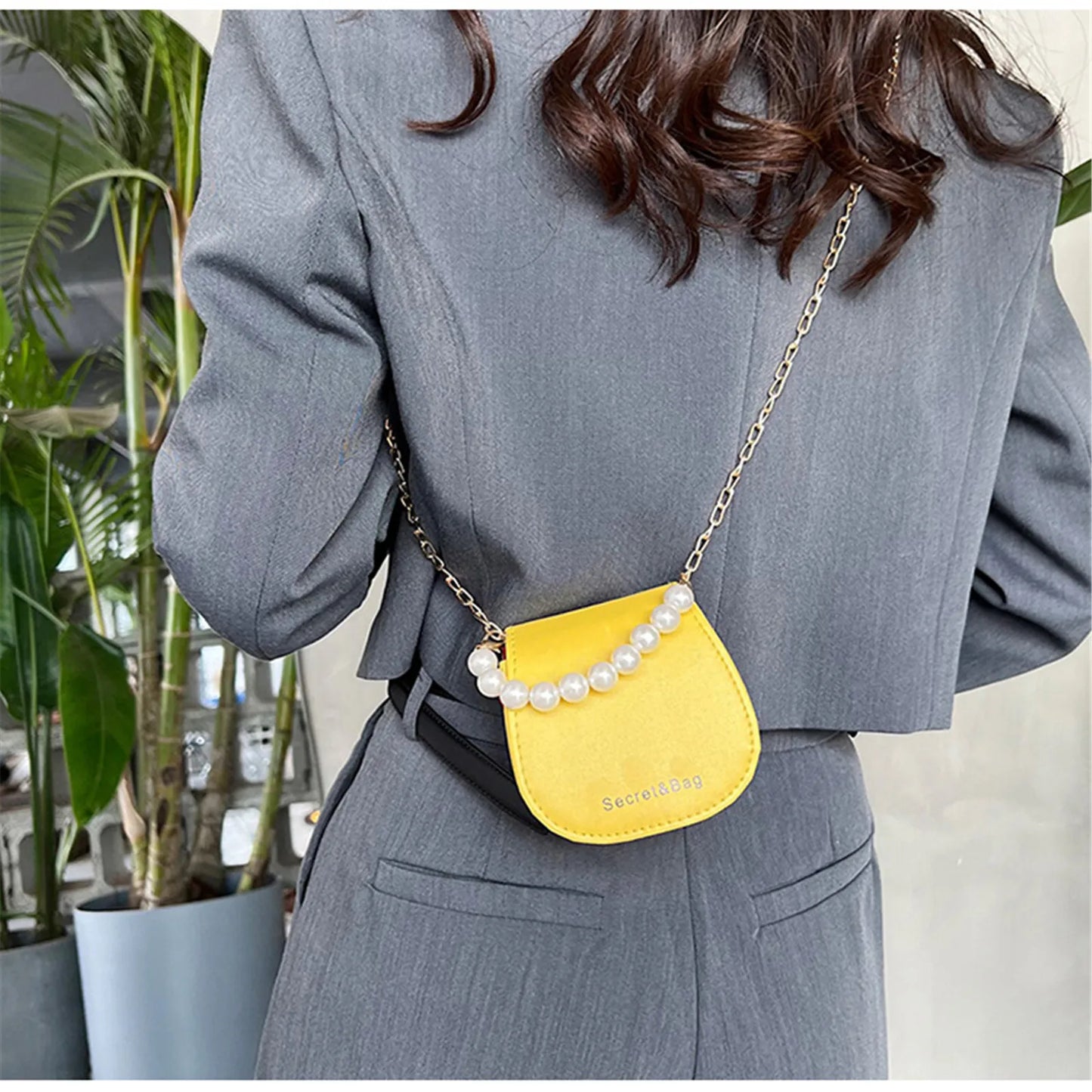 Chain Bag Rhombus Shoulder Messenger Bag Small Square Bag Elegant Mini Handbag For Party Evening Office
