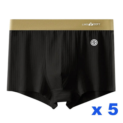 5 Pcs Men's Striped Funny Boxer Shorts Underwear Sexy Underpants Man Male Homme U Convex Shorts Lingerie Boxershorts  Panties