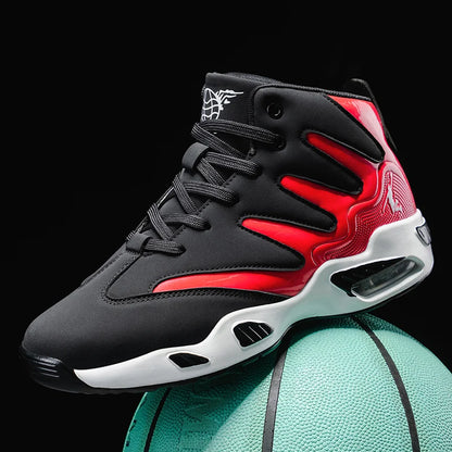 Men's High-Top Basketball Shoes, Heavy-Duty and Stable, Lace-Up Training Sneakers, Unisex, Suitable for Running, Sports, Basketball, Walking. Ideal Gift for Men, Lightweight, Comfortable, Lace-Up Closure, Men's Basketball Sho