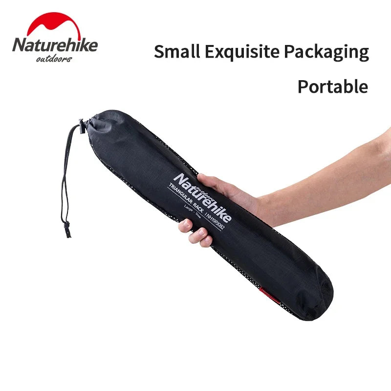 Naturehike-Aluminum Alloy Hanging Rack, Outdoor Camping Tableware, Triangle Shelf Hanger, Outdoor Camping