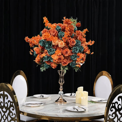 70/60/30cm White Rose Green Plants Leaf Artificial Flower Ball Wedding Table Centerpiece Decor Marriage Banquet Road Lead Floral