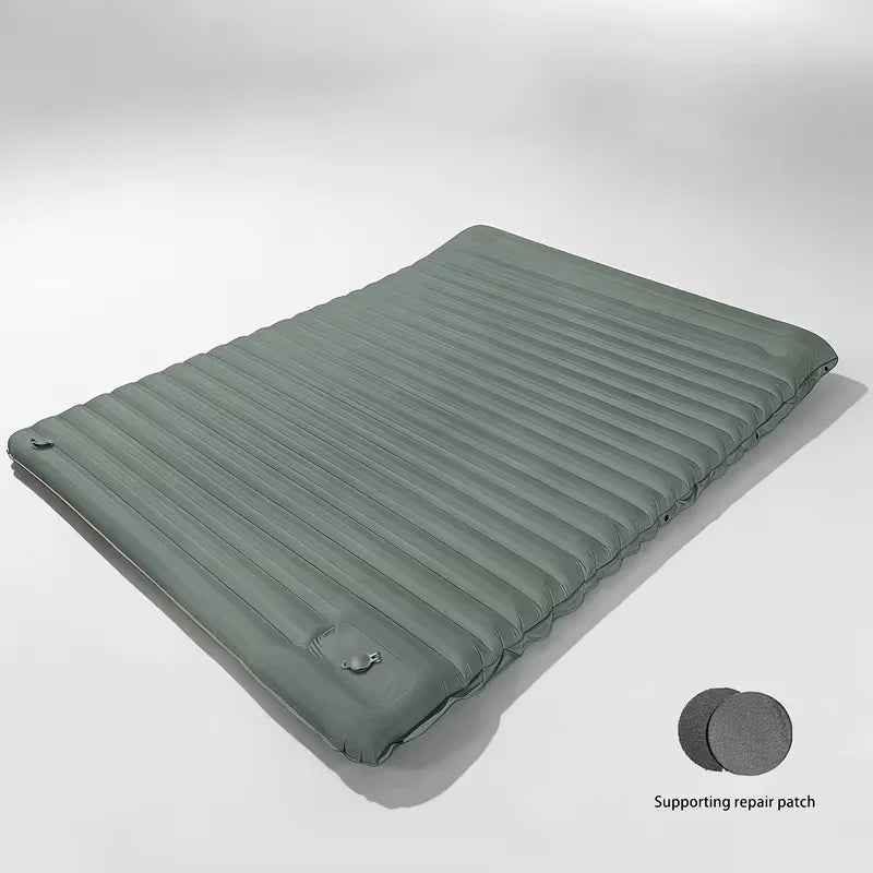 Thickened Double-Layer 3.94-Inch Inflatable Mat, Detachable Inflatable Pad, Suitable for Multiple People