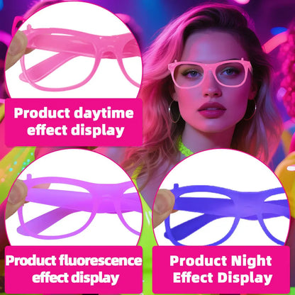 5Pcs Light Up LED Glasses Colors Glow Glasses Glow in The Dark Birthday Party Supplies Neon Party Favors for Kids Adults