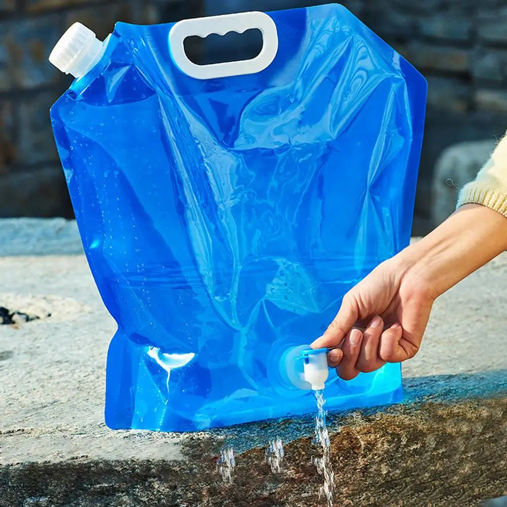 5/10l Portable Camping Water Bag Foldable Drinking Water Bucket Large