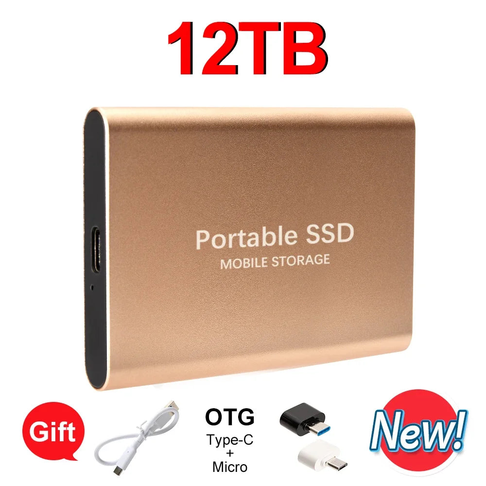 Reliable Brand 1TB External Hard Drive  Portable SSD  2TB 4TB  USB 3.1 High Speed Solid State Disk Data Storage