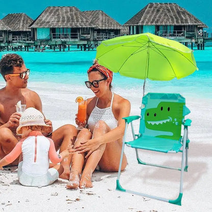 Children's Beach Chair With Umbrella Folding Lawn And Camping Chair With Summer Shade For Beach Pool Travel outdoor