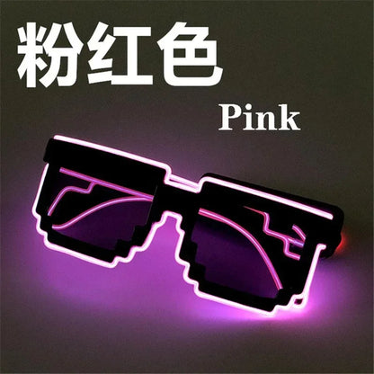 Wireless LED Light Up Glasses, Glow in the Dark Neon Glasses for Rave Party, EDM