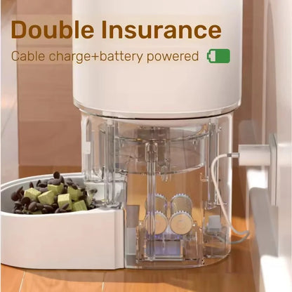 App Controlled Smart Pet Feeder Automatic Timer Quantitative Visible Feeding Machine For Dog Cat Dry Food Dispenser Pet Accessor