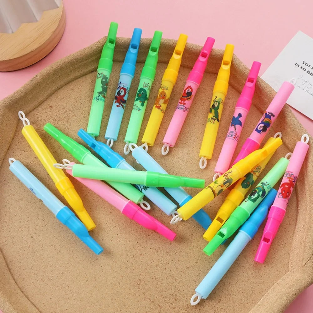 15/24/36 Pcs Cute Hand Drawn Sound Bird Whistle Toy Children's Birthday Party Gift Guest Souvenir Christmas Carnival Gift Prize