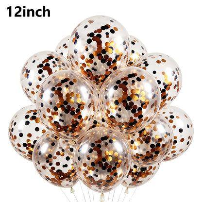 Halloween Black Orange White Latex Balloon Confetti Balloons Bouquet for Birthday Trick or Treat Halloween 2026 Home Decorations