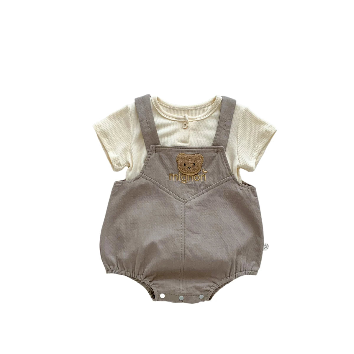 Summer Baby Clothes Set Cute Bear Print Baby Overalls 0-24 Months
