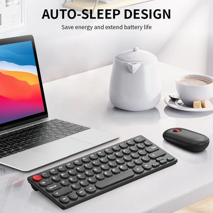 2.4G Wireless Keyboard and Mouse Combo Battery Power Bluetooth Keyboard and Mouse Set for Laptop for Ipad Cell Phone Tablet