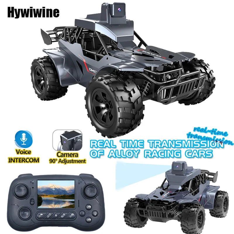 Voice Chat Rc Car with Camera Lcd Remote Fpv Real Time Transmission High Speed 2.4g Remote Control Car Toys For Kids Adults