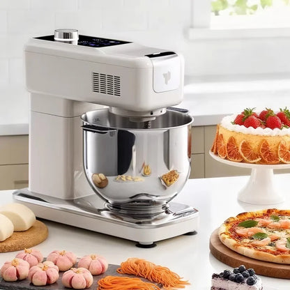 New Compact Stand Mixer Fully Automatic Dough Kneading Mixing Multifunctional Food Processor for Home