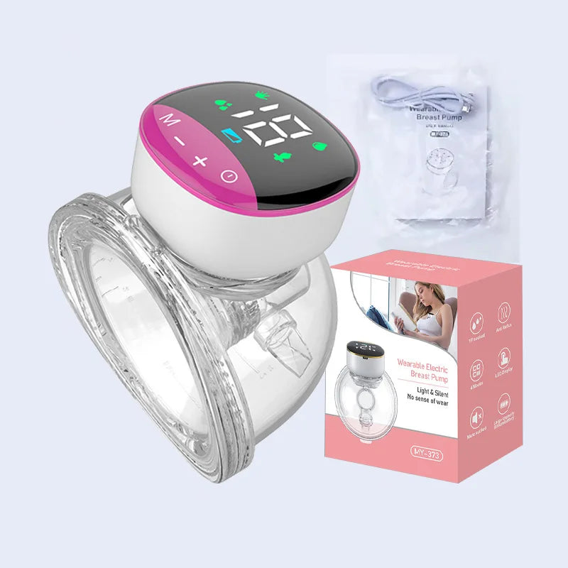 New LCD Electric Wearable Breast Pump Automatic Hands-free Silent USB Rechargeable Milk Extractor Baby Breastfeeding BPA Free