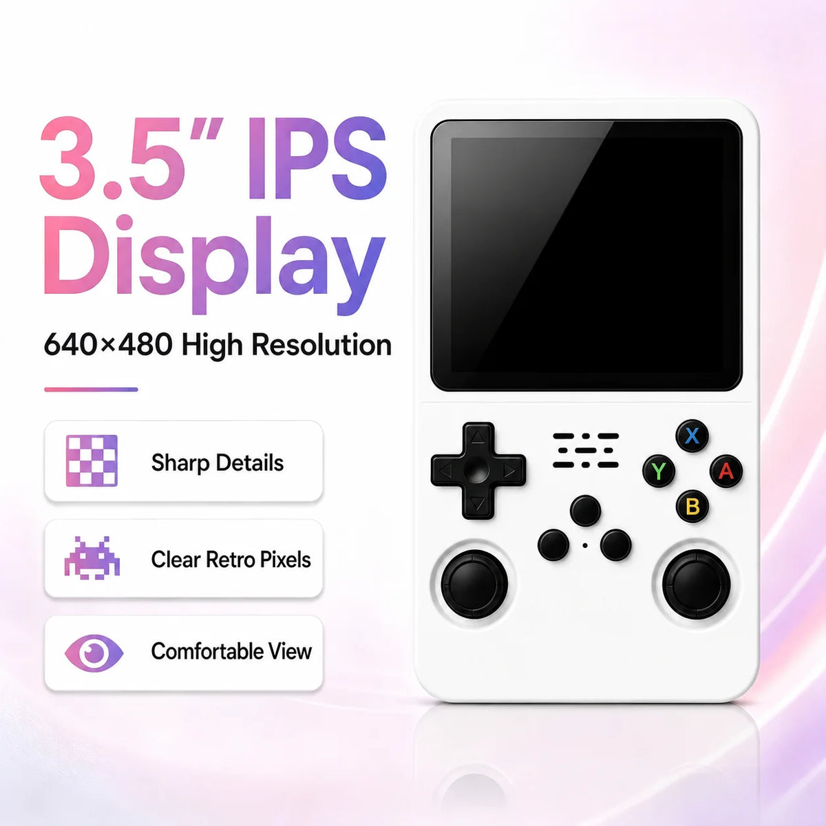 R36S Pocket Retro Handheld Game Player with Linux Operating System, Built-in 3.5 Inch IPS Display, Portable Gaming Console