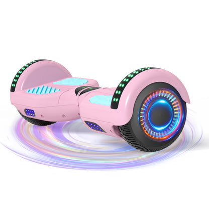 Commugo Self-Balancing Scooter with Bluetooth Speaker, APP Control, LED Lights, All Terrain Hoverboard for Kids Adults, All Ages